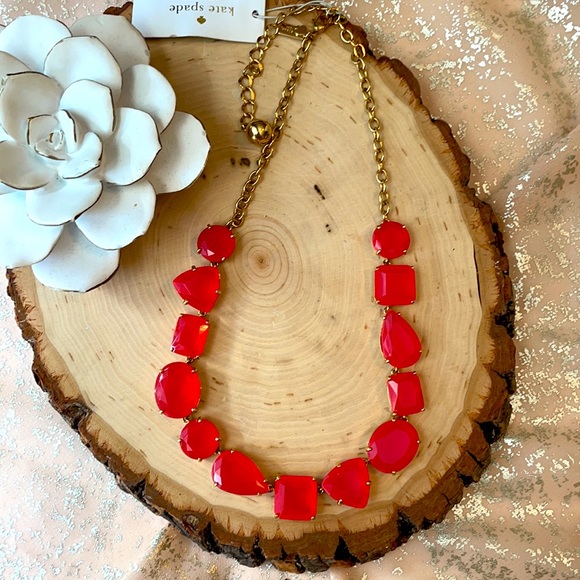 NWT KATE SPADE PINK AND GOLD VEGAS JEWELS NECKLACE!! - Picture 2 of 5